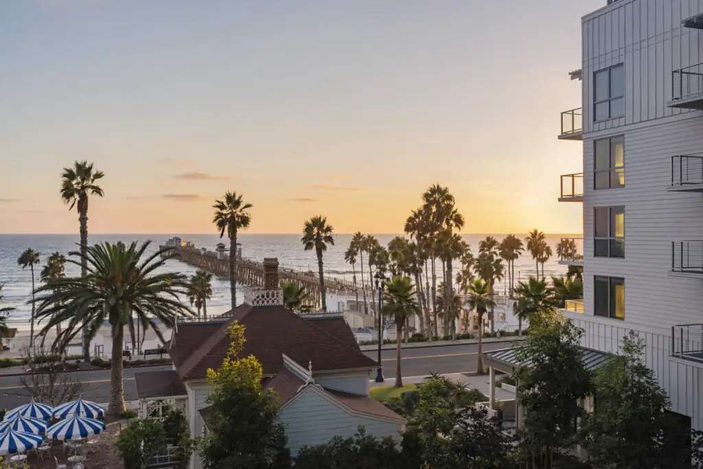 Sunset views from mission pacific beach resort